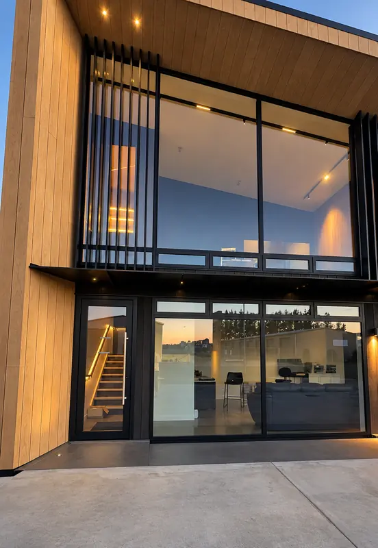 Entry at dusk, Beechtree Studio