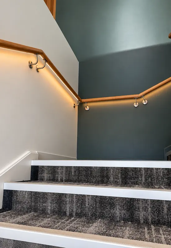 Handrail lighting, Beechtree Studio