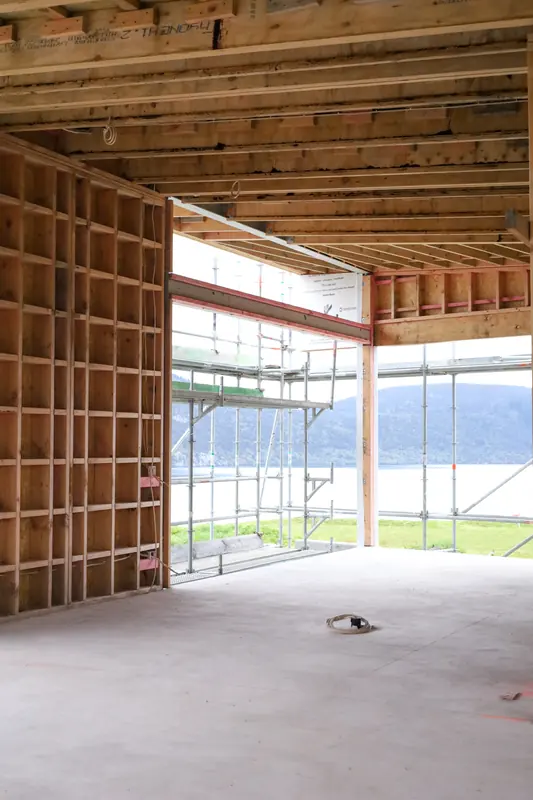 Framing stage, Hillside House